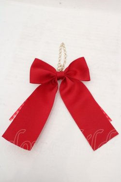 画像2: m petit by misako / ギンガムチェックリボンバッグチャーム  アカ O-26-03-14-080-LO-ZA-OW-OS