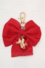 画像1: m petit by misako / AMくまバッグチャーム  アカ O-26-03-14-081-LO-ZA-OW-ZT644-F005 (1)