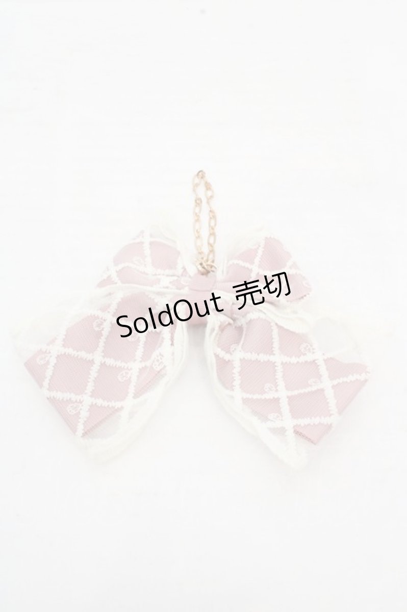 画像3: m petit by misako / レースリボンバッグチャーム  ピンク O-26-03-14-082-LO-ZA-OW-ZT0318Q (3)
