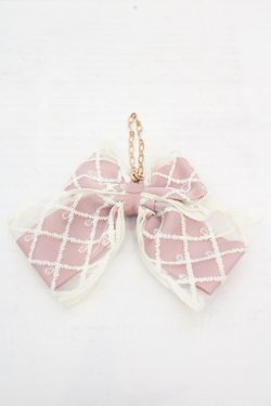 画像3: m petit by misako / レースリボンバッグチャーム  ピンク O-26-03-14-082-LO-ZA-OW-OS