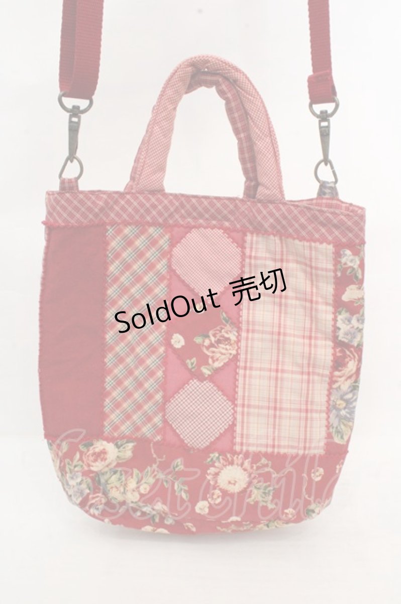 画像3: PINK HOUSE / ブーケ柄パッチワークポシェット  アカ O-26-03-14-085-LO-BG-IG-OS (3)