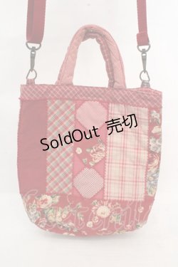画像3: PINK HOUSE / ブーケ柄パッチワークポシェット  アカ O-26-03-14-085-LO-BG-IG-OS