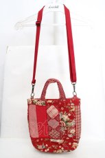 画像4: PINK HOUSE / ブーケ柄パッチワークポシェット  アカ O-26-03-14-085-LO-BG-IG-OS (4)