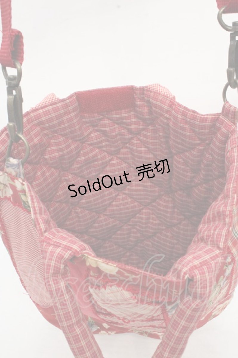 画像5: PINK HOUSE / ブーケ柄パッチワークポシェット  アカ O-26-03-14-085-LO-BG-IG-OS (5)