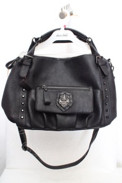 画像1: artherapie / カーラ ソフト2WAYボストンバッグ  ブラック O-26-03-14-008-GO-BG-IG-OS