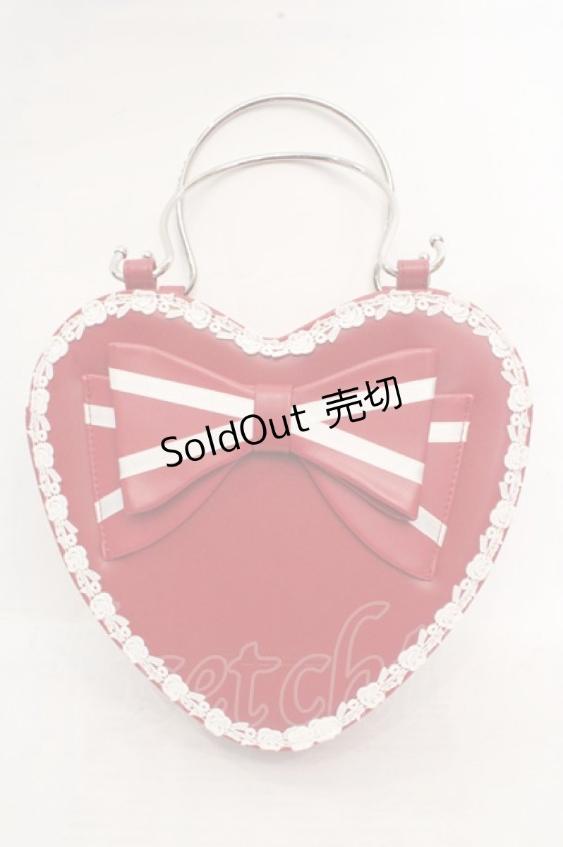 画像1: BABY,THE STARS SHINE BRIGHT / リボンハートBag  えんじ O-26-03-14-087-BA-BG-IG-OS (1)