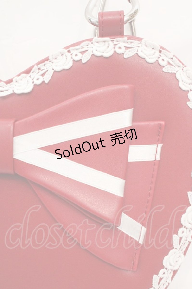 画像2: BABY,THE STARS SHINE BRIGHT / リボンハートBag  えんじ O-26-03-14-087-BA-BG-IG-OS (2)