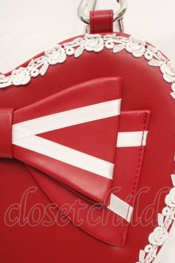 画像2: BABY,THE STARS SHINE BRIGHT / リボンハートBag  えんじ O-26-03-14-087-BA-BG-IG-OS