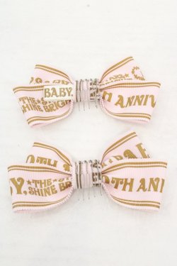 画像3: BABY,THE STARS SHINE BRIGHT / MY ANNIVERSARYリボンコーム  ピンク O-26-03-14-089-BA-AC-YM-OS