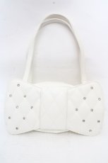 画像1: Angelic Pretty / キルティング宝石リボンバッグ  オフ O-26-03-14-010-AP-BG-IG-OS (1)