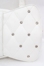 画像2: Angelic Pretty / キルティング宝石リボンバッグ  オフ O-26-03-14-010-AP-BG-IG-OS (2)