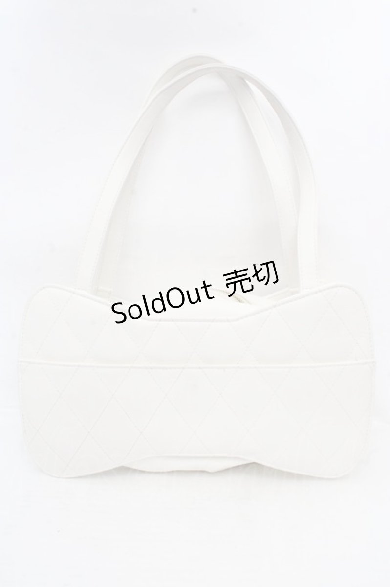 画像4: Angelic Pretty / キルティング宝石リボンバッグ  オフ O-26-03-14-010-AP-BG-IG-OS (4)