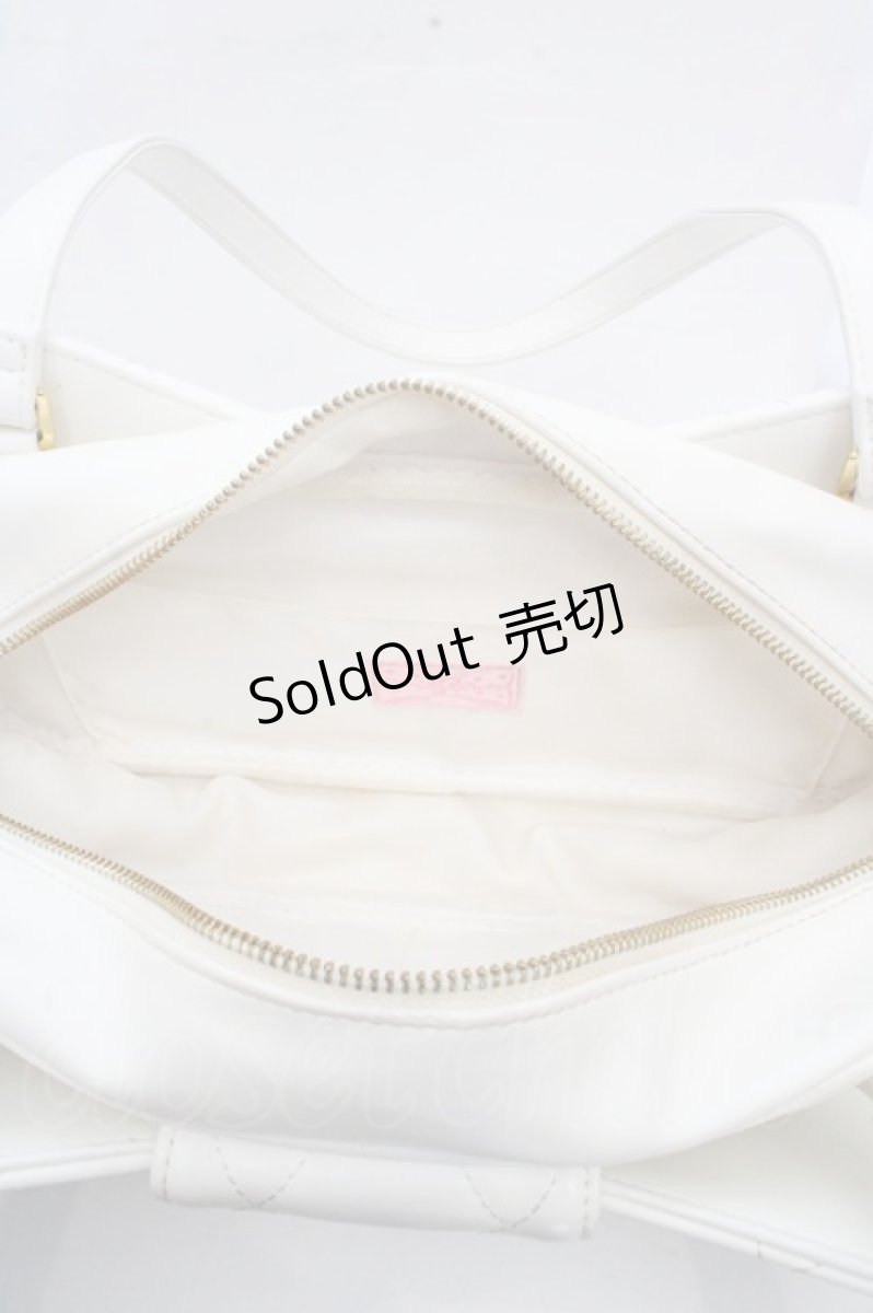 画像5: Angelic Pretty / キルティング宝石リボンバッグ  オフ O-26-03-14-010-AP-BG-IG-OS (5)