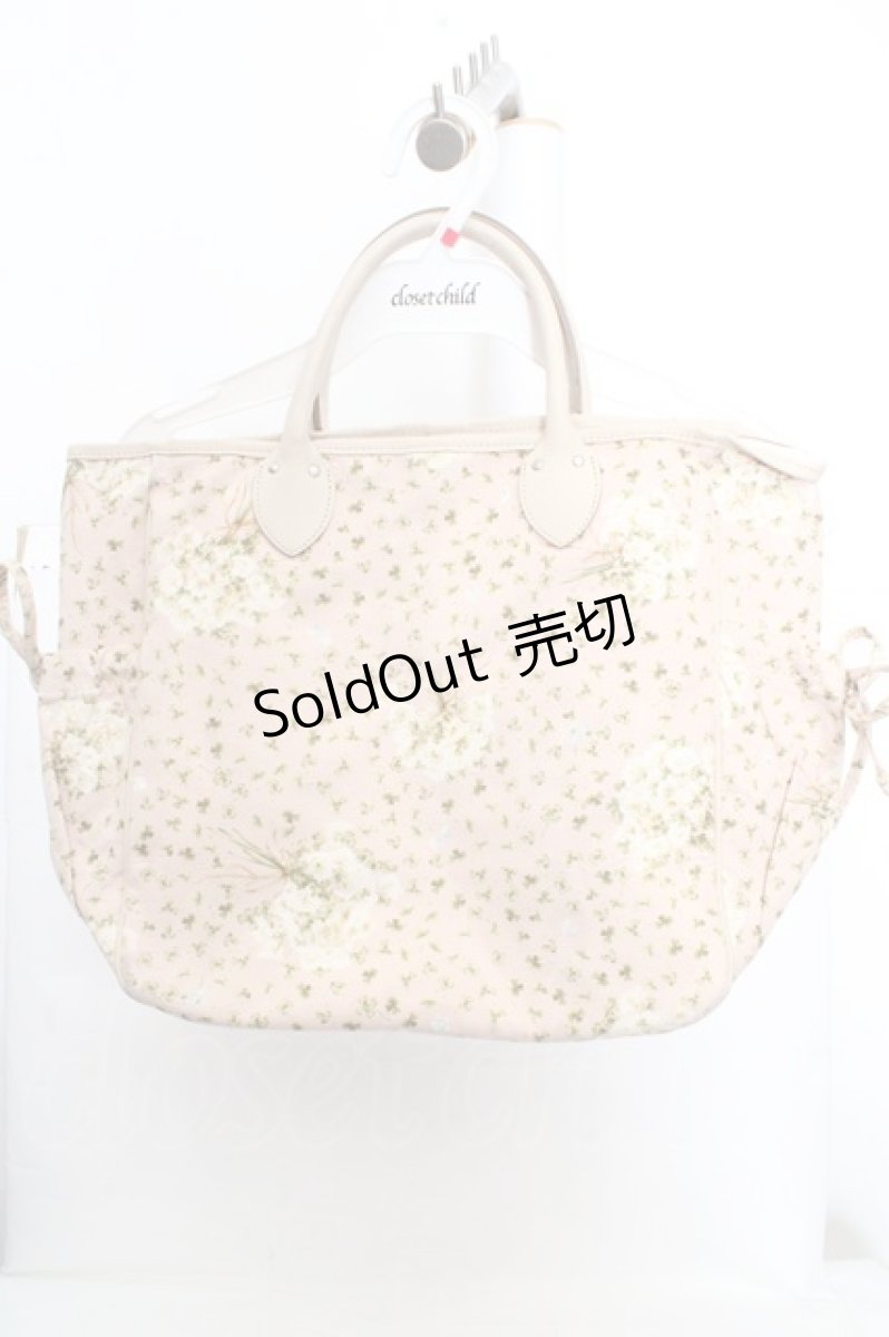 画像1: PINK HOUSE / しろつめ草バッグ  ピンクベージュ O-26-03-14-011-LO-BG-IG-OS (1)