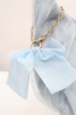 画像2: m petit by misako / AMチュールリボンショルダーバッグ  サックス O-26-03-14-014-LO-BG-OW-ZT0316P (2)