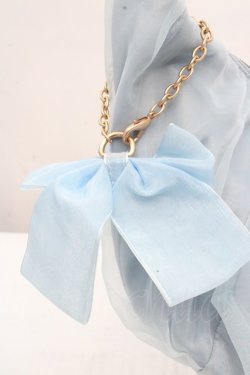 画像2: m petit by misako / AMチュールリボンショルダーバッグ  サックス O-26-03-14-014-LO-BG-OW-OS