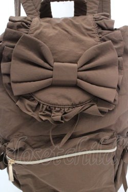 画像2: m petit by misako / TT AM リボンフラップ リュックサック  ブラウン O-26-03-14-015-LO-BG-OW-OS