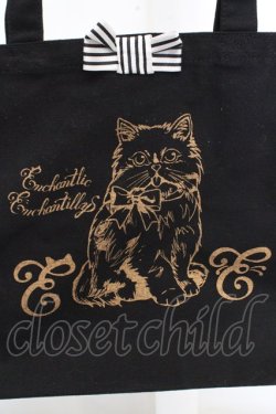 画像2: Enchantlic Enchantilly / おしゃま猫ちゃんトートbag  クロ O-26-03-14-019-LO-BG-OW-OS