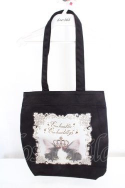画像1: Enchantlic Enchantilly / ニコエルの王冠トートバッグ  クロ O-26-03-14-020-LO-BG-OW-OS