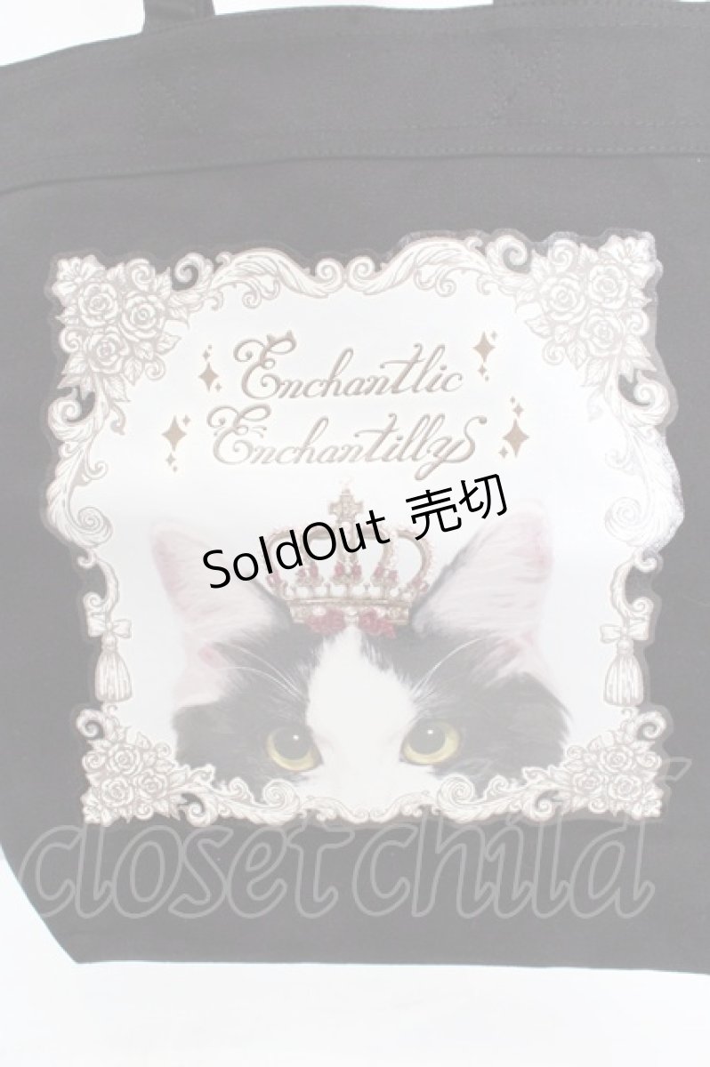 画像2: Enchantlic Enchantilly / ニコエルの王冠トートバッグ  クロ O-26-03-14-020-LO-BG-OW-OS (2)