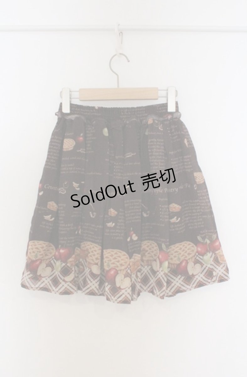 画像2: Secret Honey / アップルパイ柄スカート 2 ブラウン O-26-03-16-005-CA-SK-OW-OS (2)