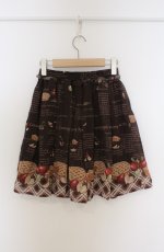 画像2: Secret Honey / アップルパイ柄スカート 2 ブラウン O-26-03-16-005-CA-SK-OW-OS (2)
