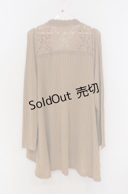 画像3: axes femme / 三つ編みデザインリブトッパー M キャメル O-26-03-16-041-AX-TO-IG-OS