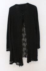 画像3: axes femme / バックレースロングカーディガン  クロ O-26-03-16-042-AX-TO-IG-OS (3)