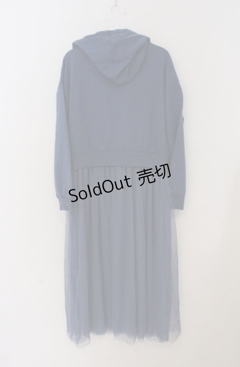 画像3: axes femme POETIQUE / チュールロングパーカー  ブルー O-26-03-16-045-AX-OP-IG-OS (3)