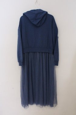 画像3: axes femme POETIQUE / チュールロングパーカー  ブルー O-26-03-16-045-AX-OP-IG-OS