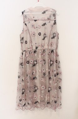 画像2: axes femme / 刺繍入りボウタイワンピース  ピンク O-26-03-16-050-AX-OP-IG-OS