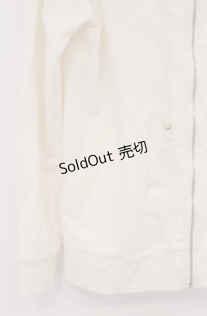 画像2: axes femme / バックチュールレースパーカー M アイボリー O-26-03-16-053-AX-TO-IG-OS (2)