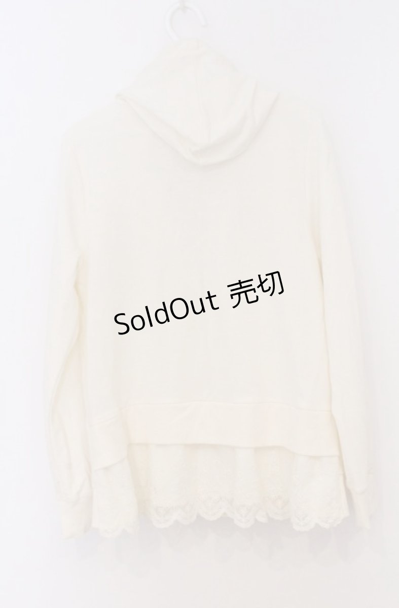 画像3: axes femme / バックチュールレースパーカー M アイボリー O-26-03-16-053-AX-TO-IG-OS (3)