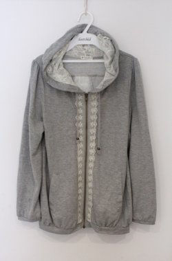 画像1: axes femme / バックチュールパーカー  グレー O-26-03-16-054-AX-TO-IG-OS
