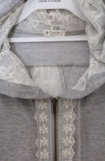 画像2: axes femme / バックチュールパーカー  グレー O-26-03-16-054-AX-TO-IG-OS (2)