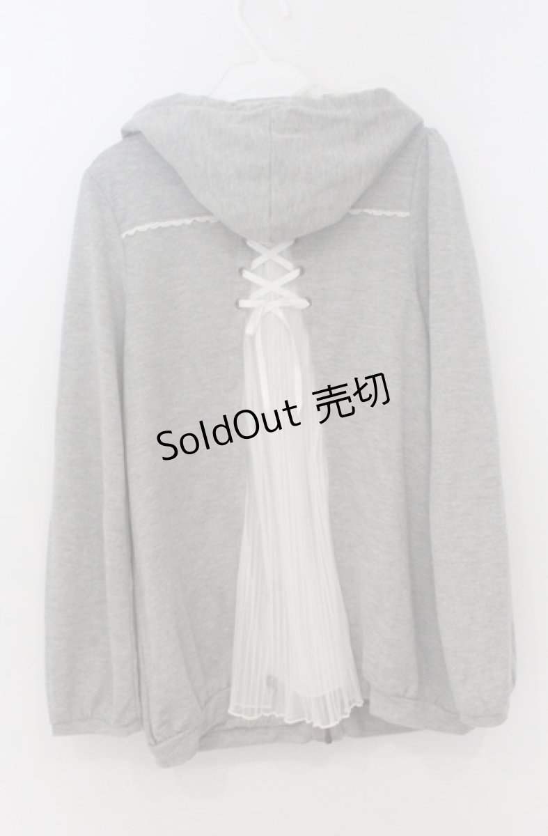 画像3: axes femme / バックチュールパーカー  グレー O-26-03-16-054-AX-TO-IG-OS (3)