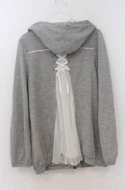 画像3: axes femme / バックチュールパーカー  グレー O-26-03-16-054-AX-TO-IG-OS