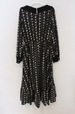 画像3: axes femme POETIQUE / フラワーレトロワンピース M クロ O-26-03-16-055-AX-OP-IG-OS