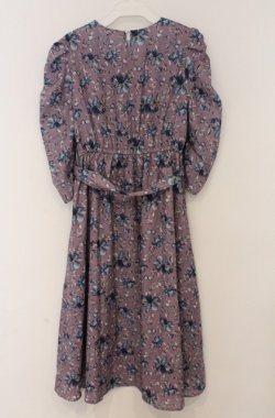 画像3: axes femme / フラワー柄Vネックワンピース M ピンク O-26-03-16-057-AX-OP-IG-OS