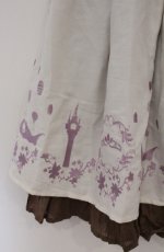 画像2: axes femme POETIQUE / Disneyラプンツェル/ハイウエスト刺繍スカート M アイボリー O-26-03-16-008-AX-SK-OW-OS (2)