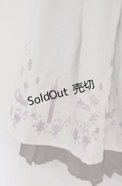 画像2: axes femme POETIQUE / Disneyラプンツェル/ハイウエスト刺繍スカート M アイボリー O-26-03-16-008-AX-SK-OW-OS