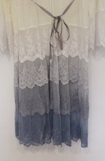 画像2: axes femme / グラデーションレースガウン  ブルー系 O-26-03-16-060-AX-TO-IG-OS (2)