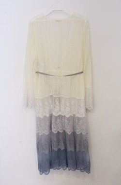 画像3: axes femme / グラデーションレースガウン  ブルー系 O-26-03-16-060-AX-TO-IG-OS