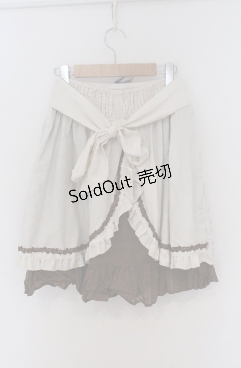 画像3: axes femme POETIQUE / Disneyラプンツェル/ハイウエスト刺繍スカート M アイボリー O-26-03-16-008-AX-SK-OW-OS (3)