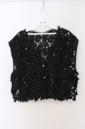 axes femme / ケミカルレースベスト  クロ O-26-03-16-062-AX-TO-IG-OS