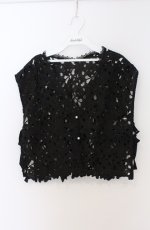 画像1: axes femme / ケミカルレースベスト  クロ O-26-03-16-062-AX-TO-IG-OS (1)