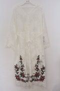 axes femme NOSTALGIE / 裾刺繍ガウンワンピーズン M シロ O-26-03-16-063-AX-TO-IG-OS