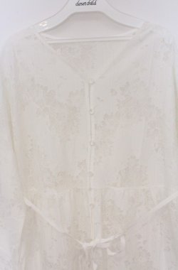 画像2: axes femme NOSTALGIE / 裾刺繍ガウンワンピーズン M シロ O-26-03-16-063-AX-TO-IG-OS