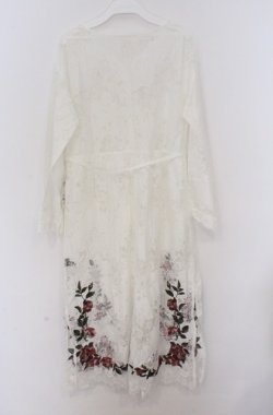 画像3: axes femme NOSTALGIE / 裾刺繍ガウンワンピーズン M シロ O-26-03-16-063-AX-TO-IG-OS