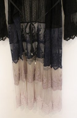 画像2: axes femme / グラデーションレースガウン  ネイビー系 O-26-03-16-065-AX-TO-IG-OS